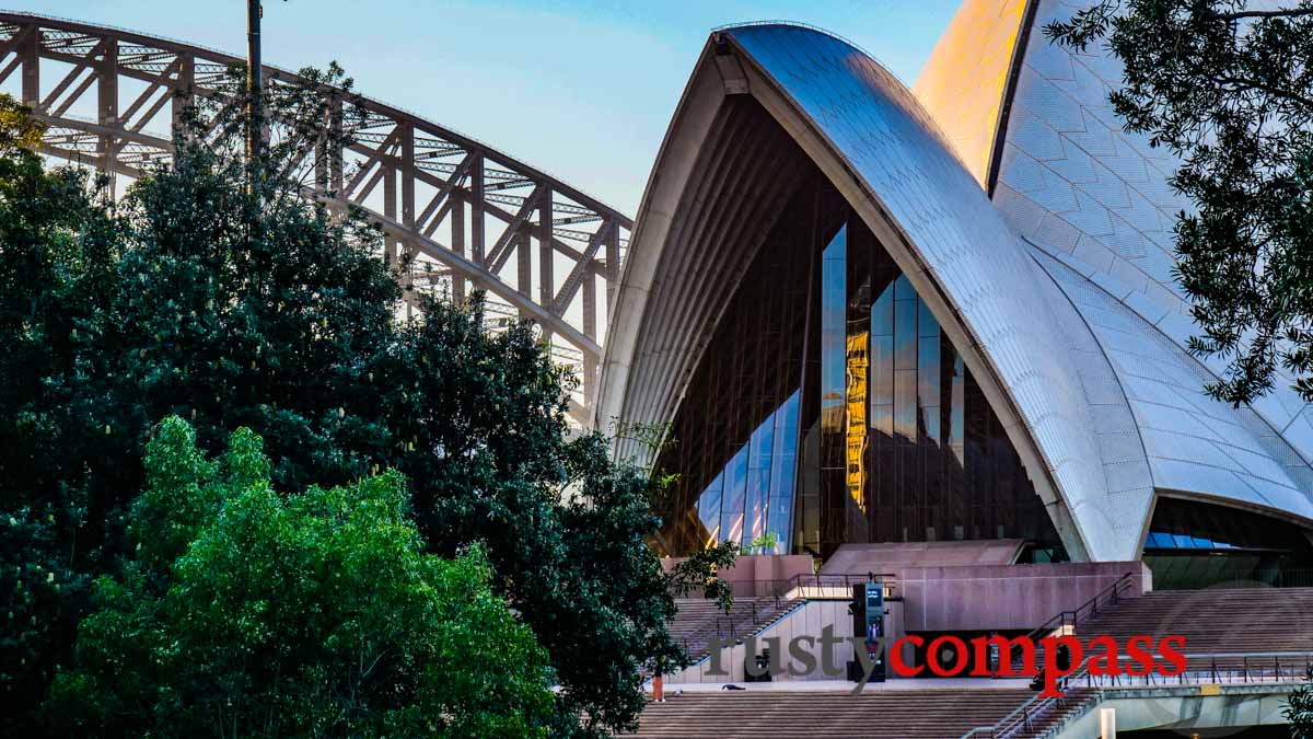 Sydney Opera House and the Harbour Bridge